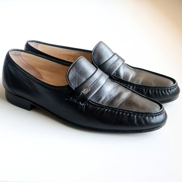 Bally of Switzerland Mathew Men's Black Leather Slip On Loafers Shoes Size 9 W - Picture 16 of 16